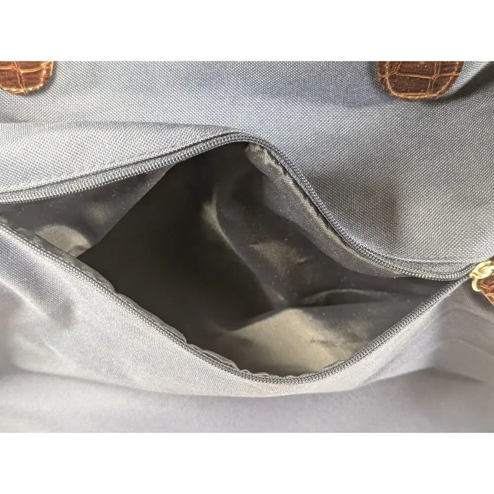 Large Rolling Garment Bag Wheeled Travel Luggage Blue Suit Dress Carry On Tote